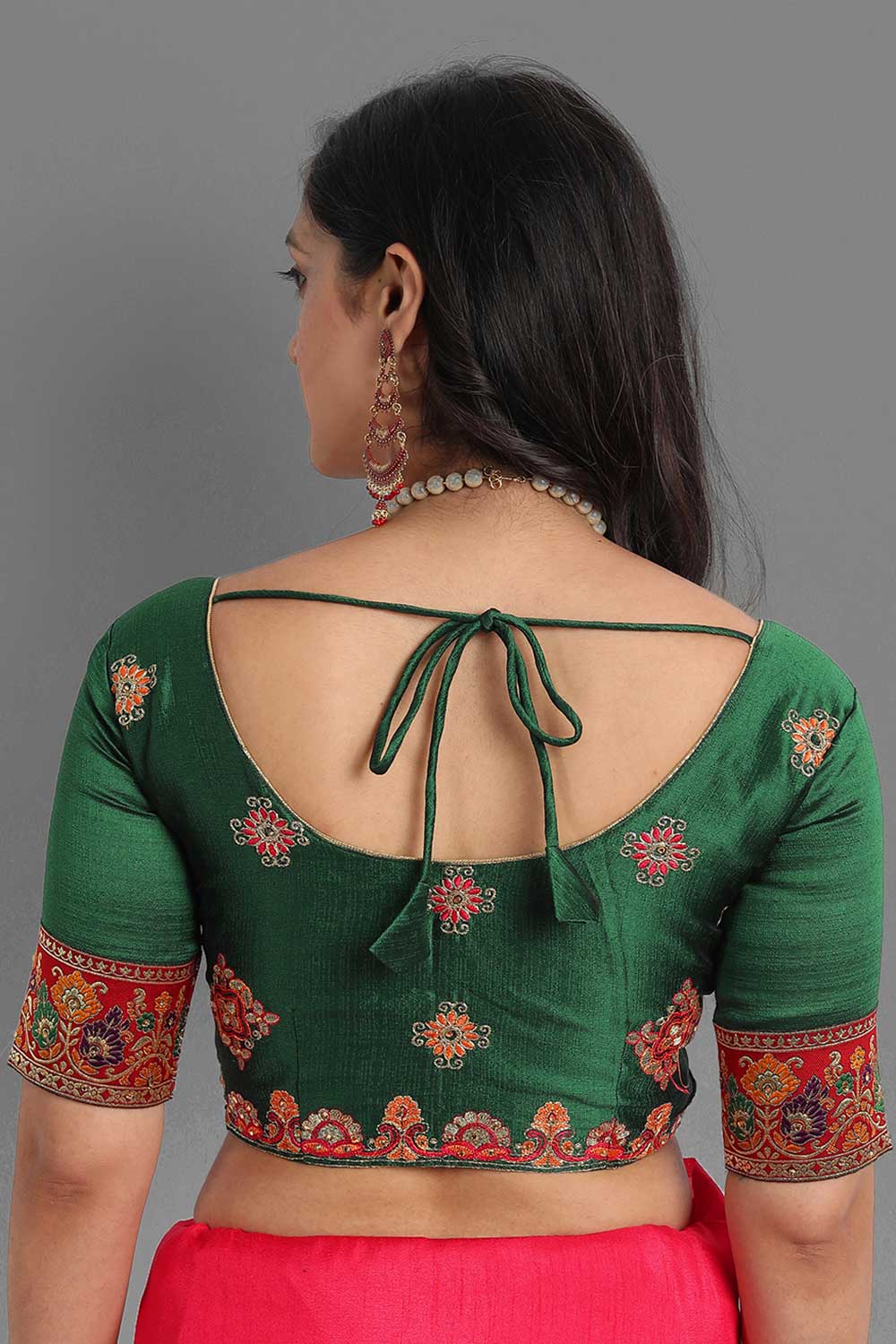 Thread Embroidery Saree at Karmaplace.