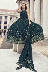 Rama Georgette Thread Sequin Embroidery Gown