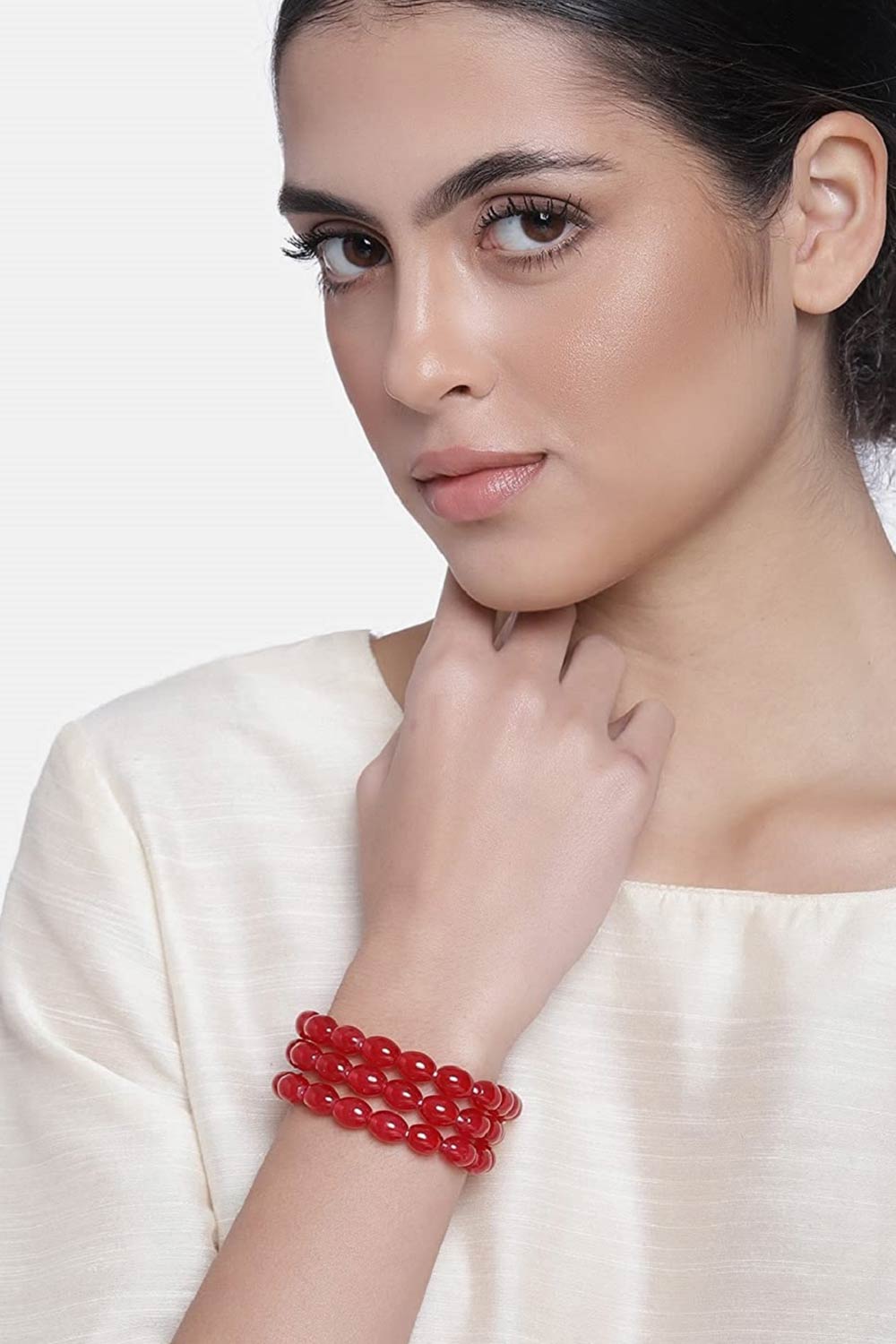 Buy Women's Alloy Bracelets in Red