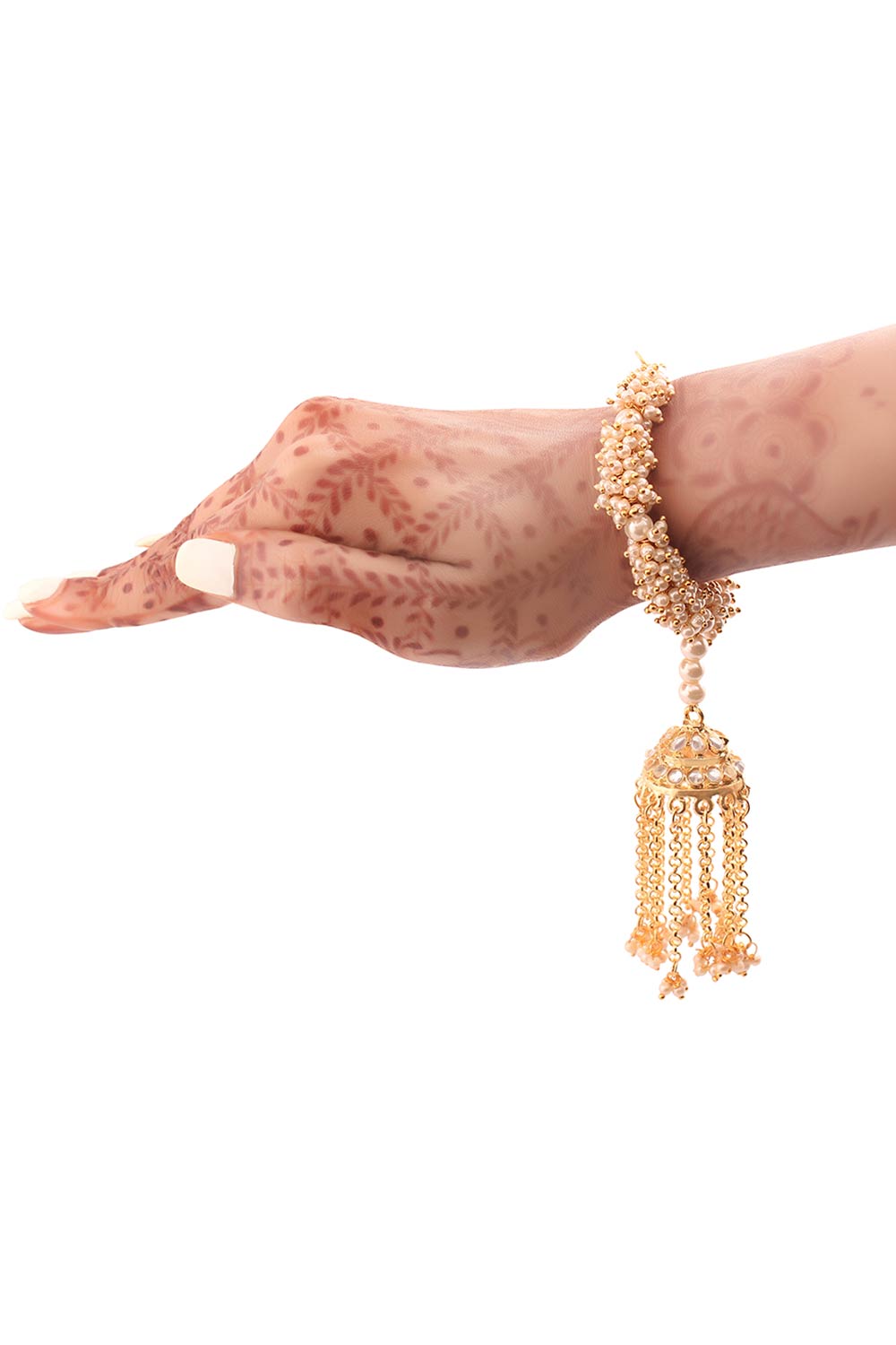 Buy Women's Alloy Bracelets in Gold - Front