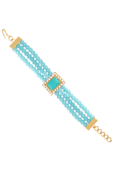 Buy Women's Alloy Bracelets in Turquoise - Back