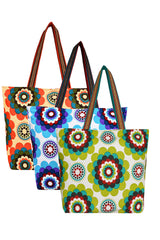 Canvas Handbag In Multi-Color