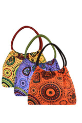 Canvas Handbag In Multi-Color