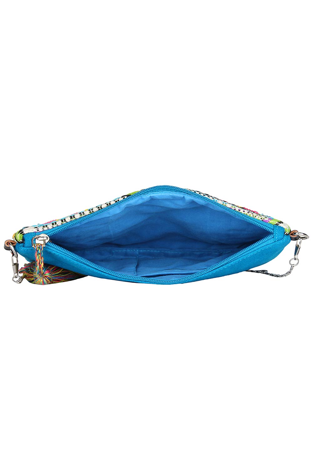 Glitzy Multicolor Jacquard Sling Bag