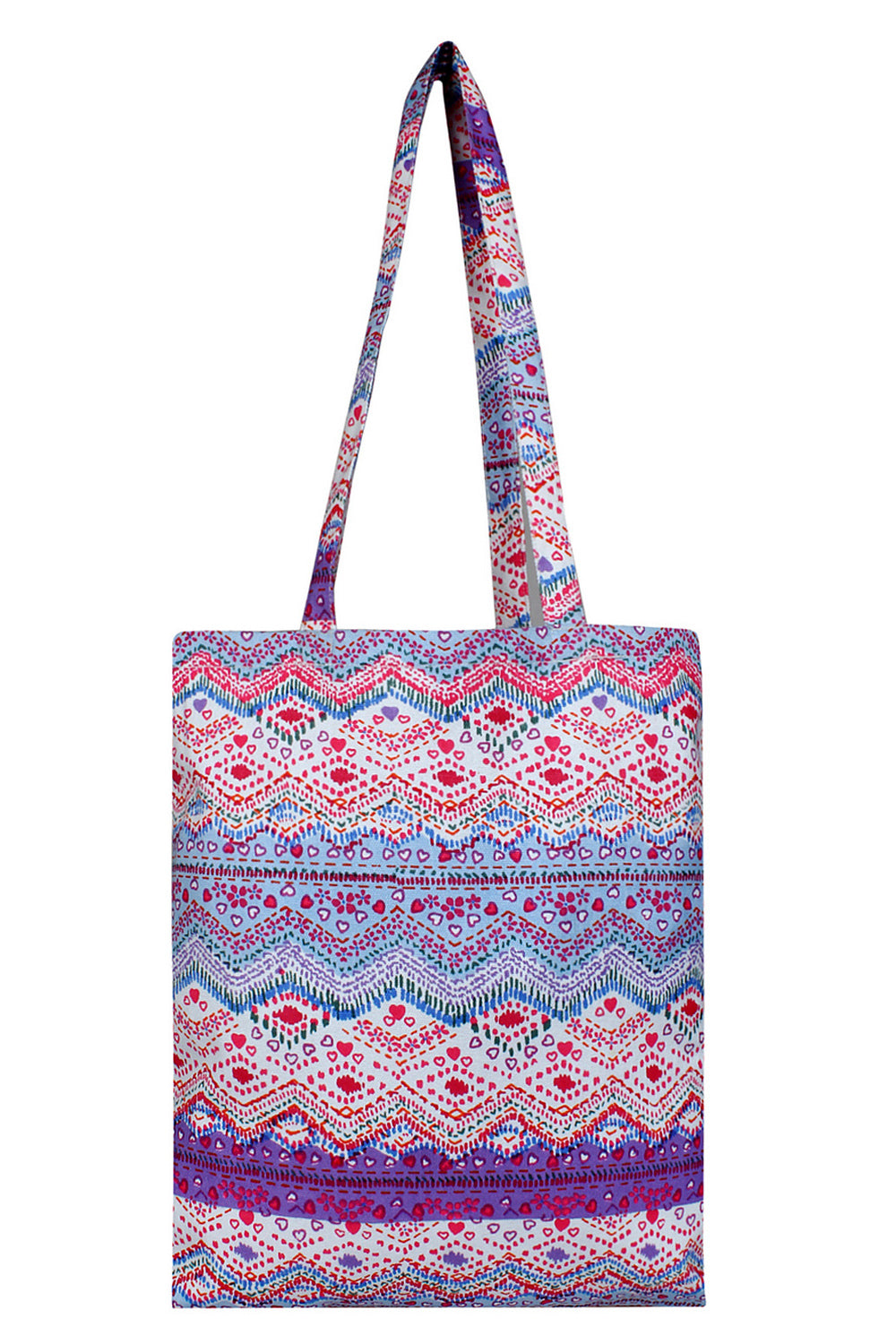 Canvas Handbag In Multi-Color