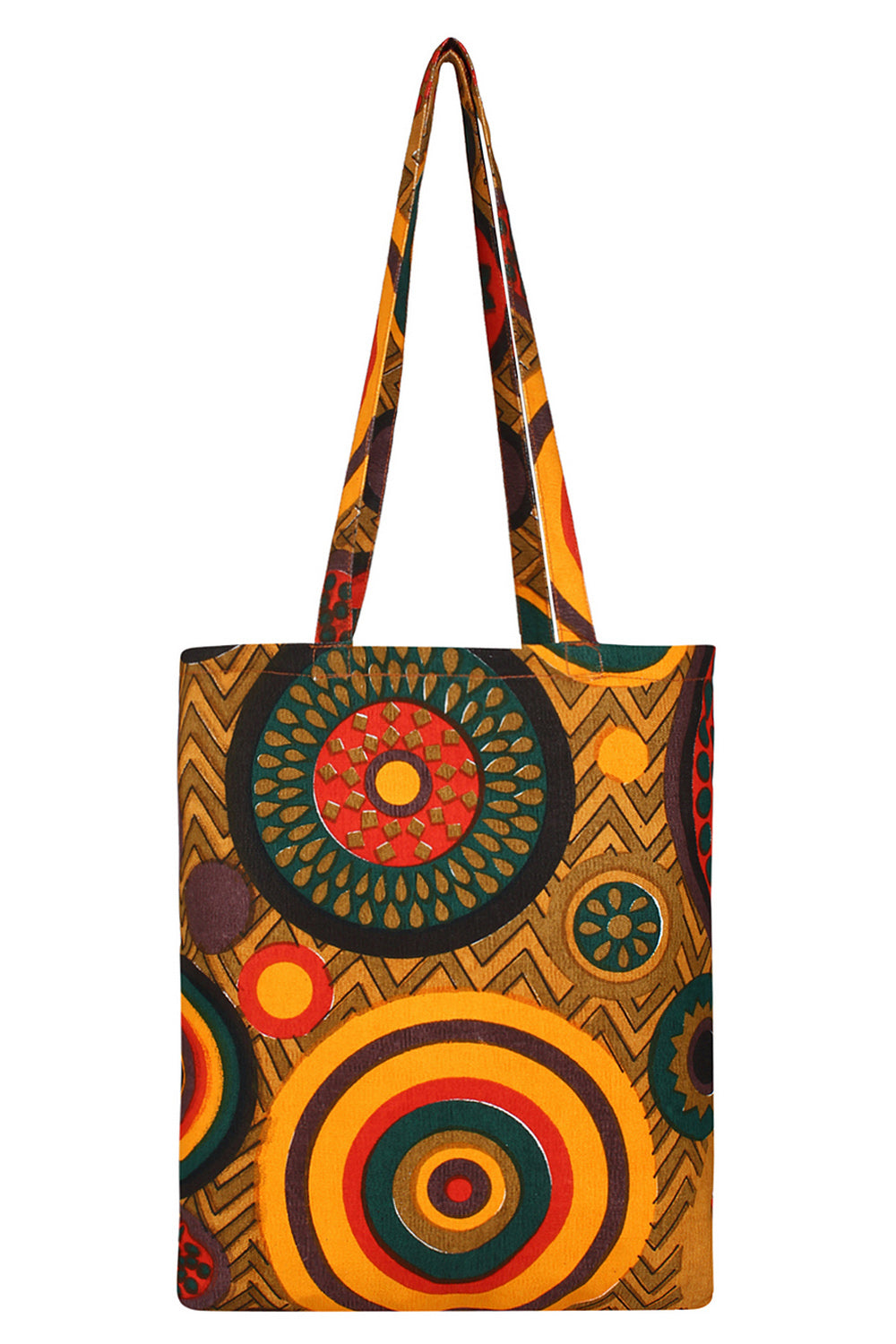 Canvas Handbag In Multi-Color