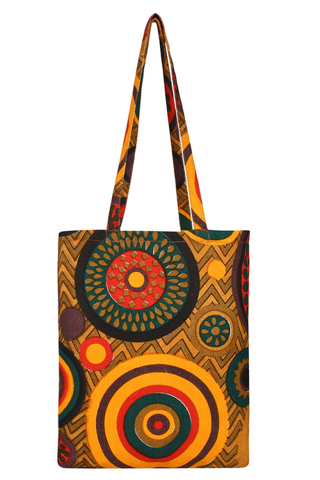 Canvas Handbag In Multi-Color