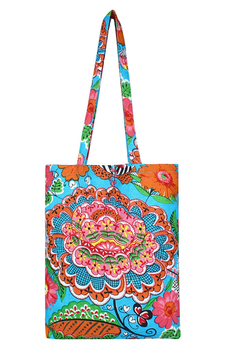 Canvas Handbag In Multi-Color