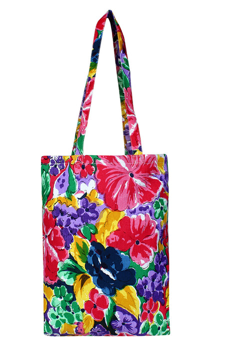 Canvas Handbag In Multi-Color