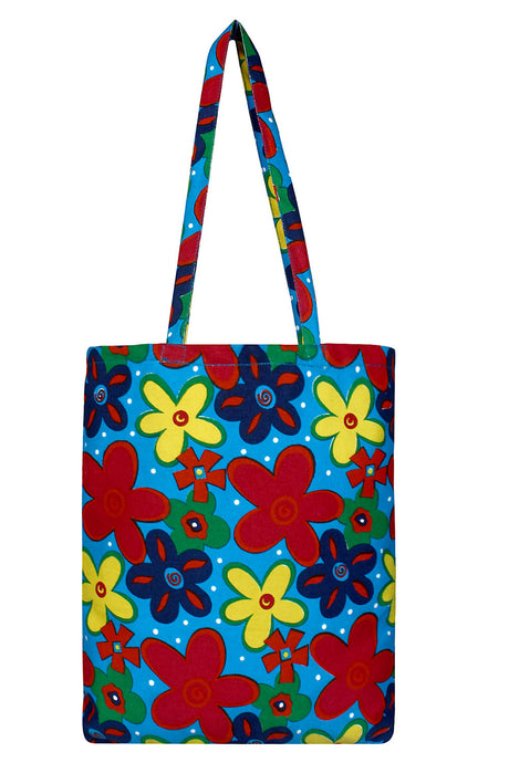 Canvas Handbag In Multi-Color