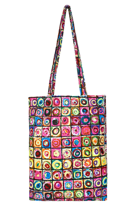 Canvas Handbag In Multi-Color