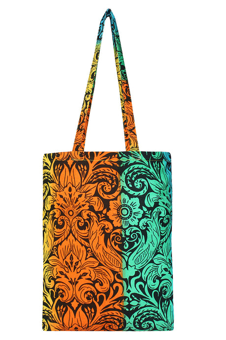 Canvas Handbag In Multi-Color