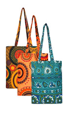 Canvas Handbag In Multi-Color