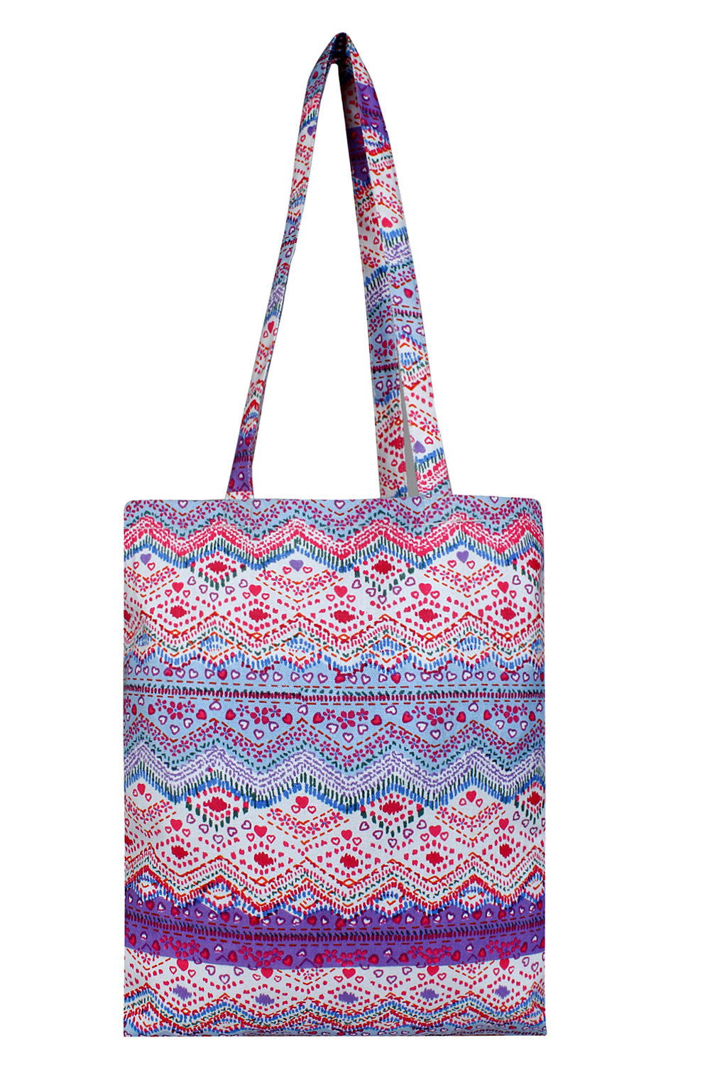 Canvas Handbag In Multi-Color