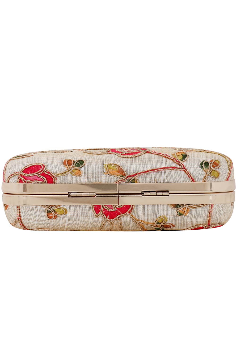 Miniaudiere White And Multicolored Evening Clutch Bag