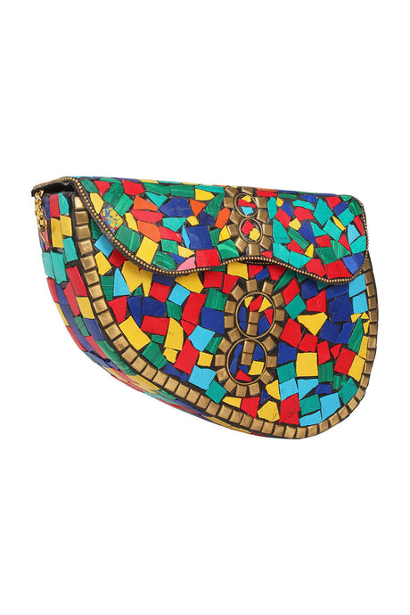 Metal Clutch In Multi-Color