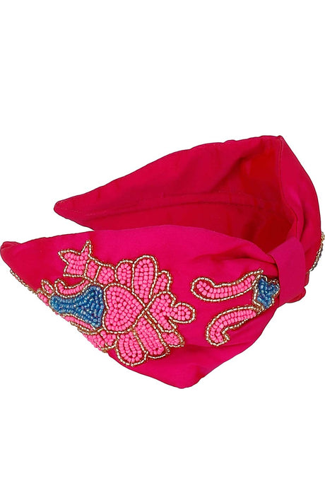 Fuchsia & Multi Quirky Synthetic Hair Band
