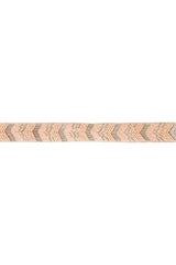 Pastel Pink & Silver Chevron Velvet Hair Band