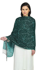 Viscose Shawl In Green