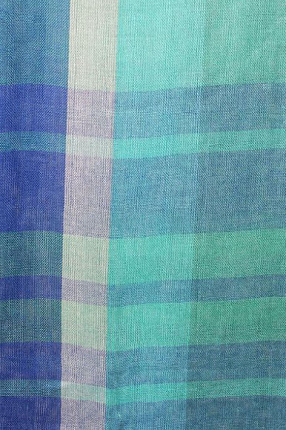 Viscose Stole In Green And Blue