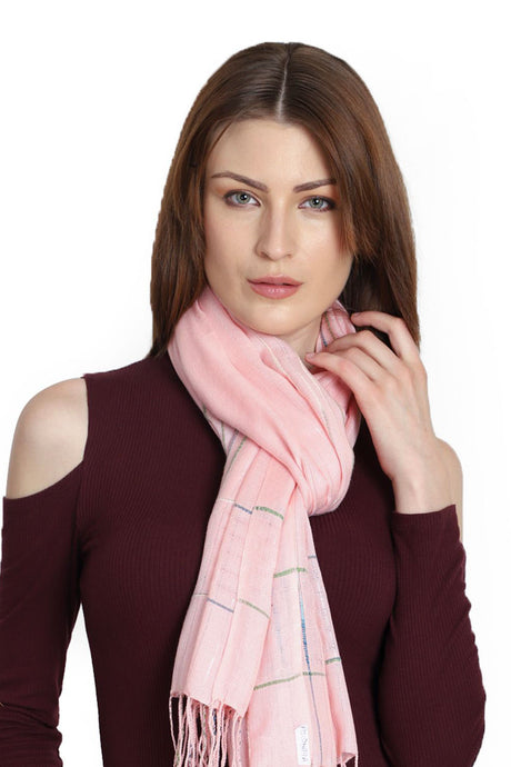 Viscose Stole in Pink