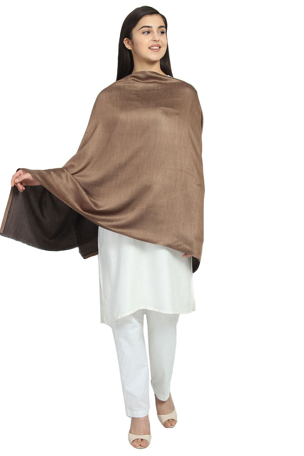 Modal Shawl In Brown