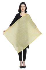 Wool Shawl In Yellow