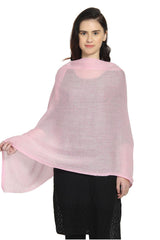 Wool Shawl In Pink