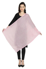 Wool Shawl In Pink