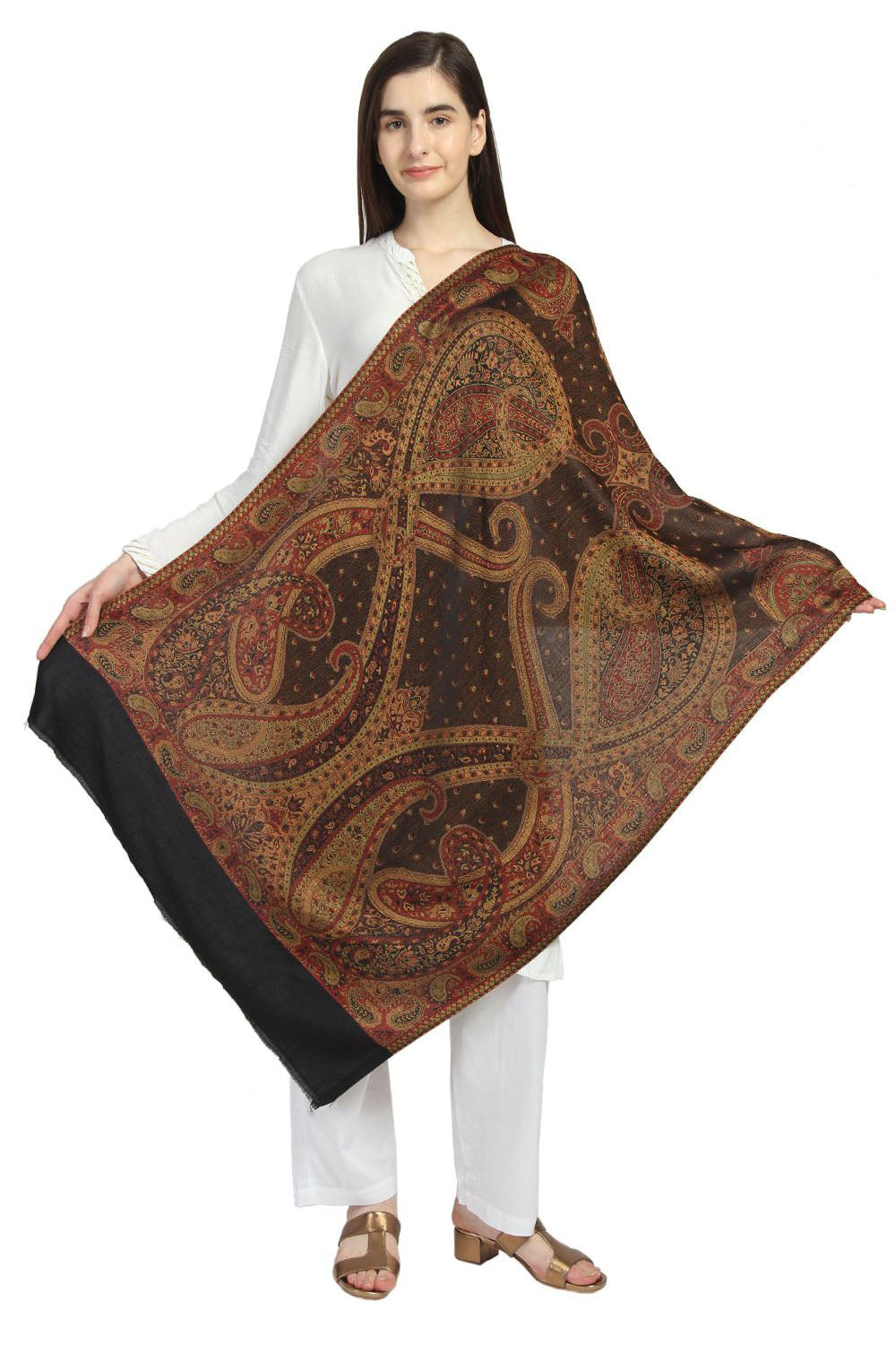 Modal Shawl In Black