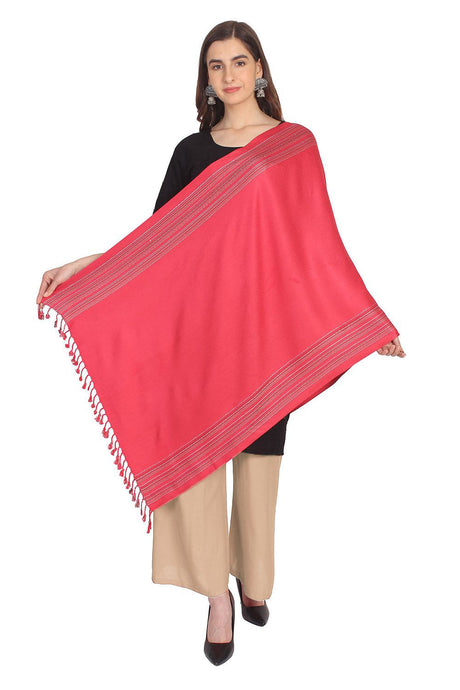 Viscose Shawl in Red