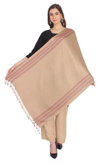 Viscose Shawl In Beige