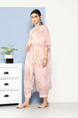 Buy Pink Crepe Printed Co-ords Online