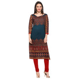 Buy Cotton Printed Multicolored Kurta Online