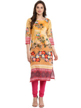 Buy Cotton Kurta in Yellow Online