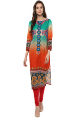 Buy Cotton Kurta in Multi Online