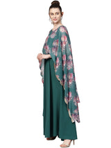 Chiffon  Green Kurta Online 