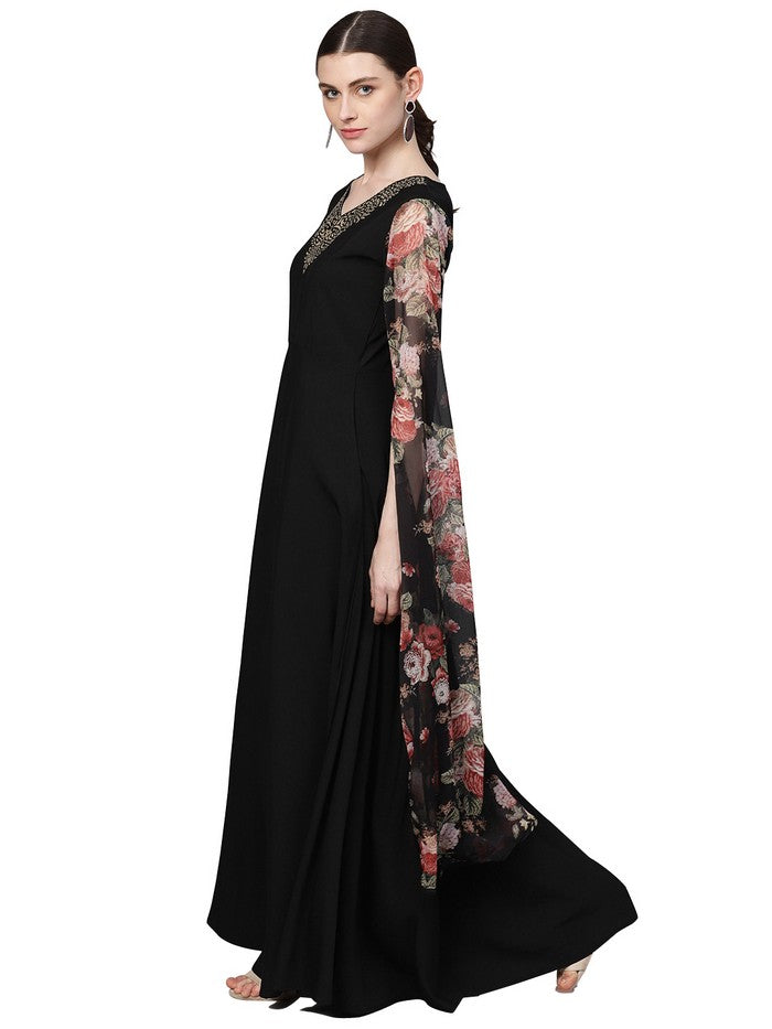 Chiffon Black  Kurta Online 