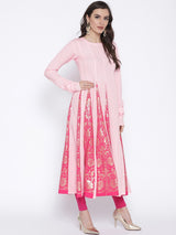 Polyester Pink Kurta Online