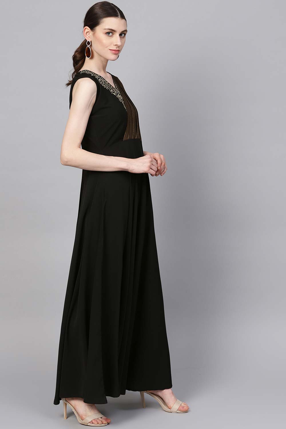 Black Crepe Dress