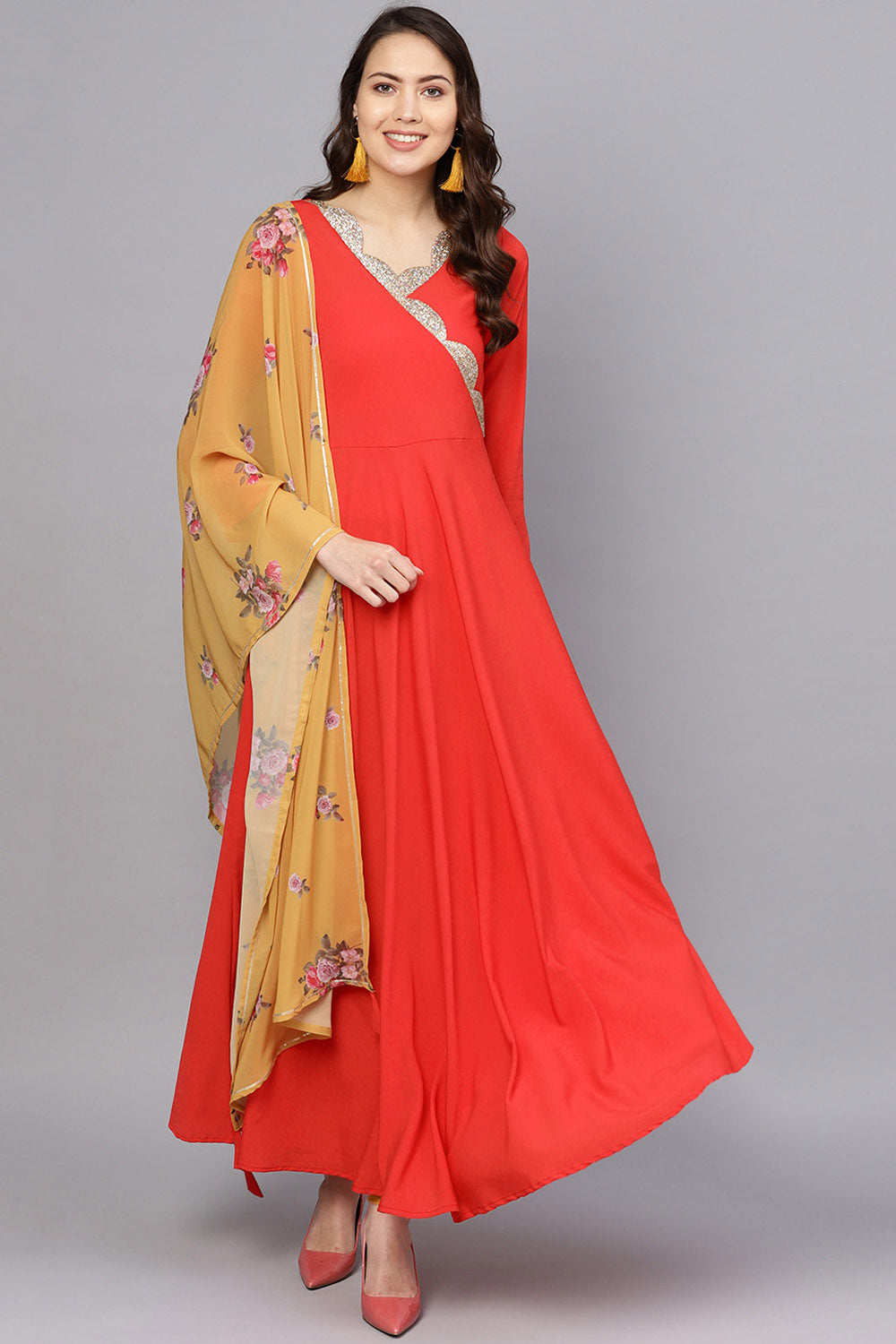 Buy Polyester Solid  Kurtis Online 