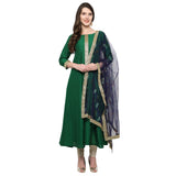 Net Kurta Top In Green