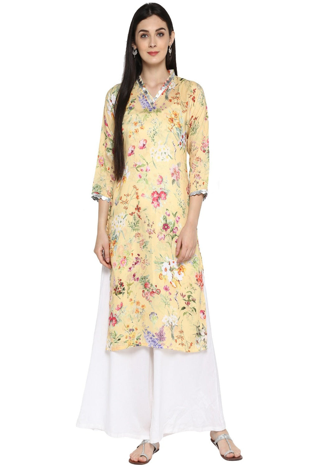 Kurta Top In Yellow