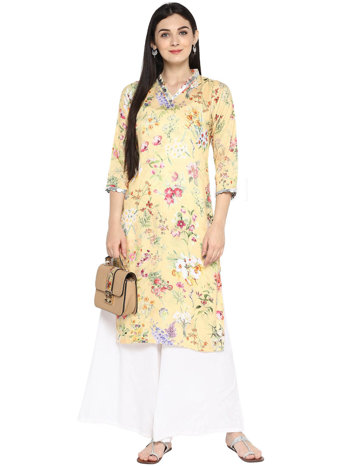 Kurta Top In Yellow