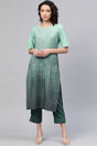 Buy Women's Crepe Kurta Set in Sea Green