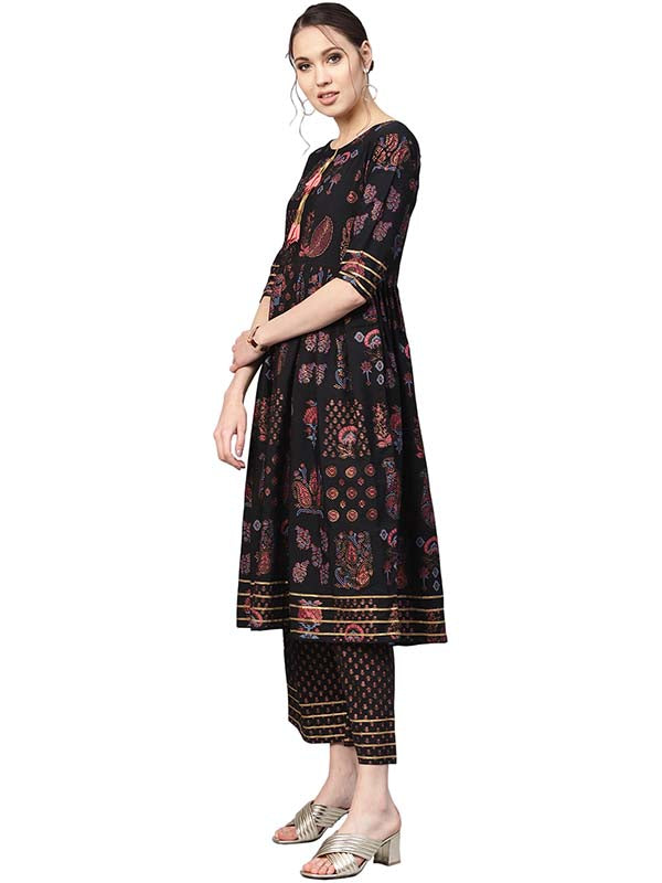 A-Line Kurta Set For Woman's