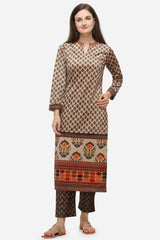 Shop Off White Kurta Set For Woman