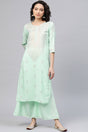 Buy Women's Crepe Kurta Set in Light Green