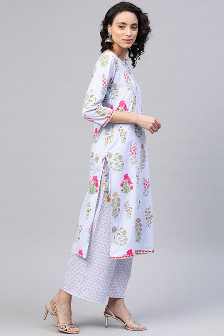 Crepe Printed Kurta Set Online