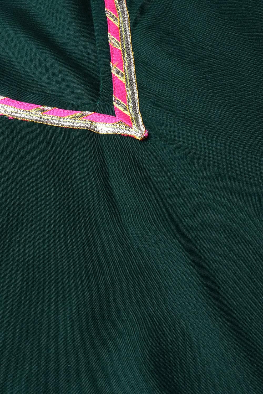 Rayon Fabric Solid Kurta With Palazzo In Dark Green